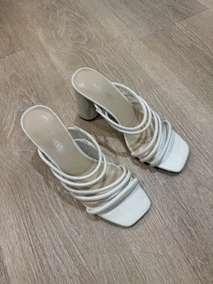 Nine West Women’s Girlie Square Toe Strappy Dress Sandals – White, Size 8 thumbnail 2