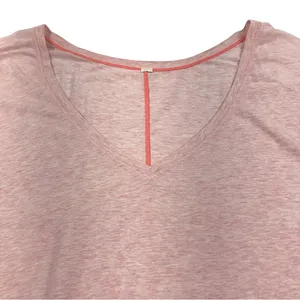 LULULEMON My Mantra V-Neck Hi Low Top Tunic Sz 12/14 Pink Athletic Everyday thumbnail 5