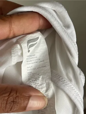 FABLETICS White Faye High Impact Cross Back Sports Bra Sz XL thumbnail 9