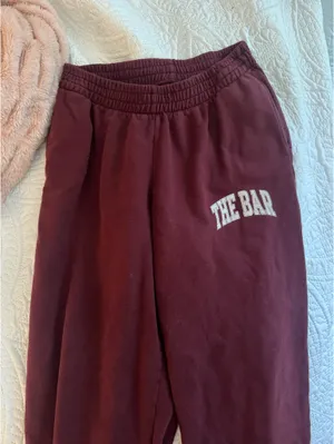 The Bar Varsity Sweatpants Maroon thumbnail 3