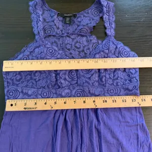 Tahari Womens Purple Lace Racerback Pajama Set Small Sleeveless Top and Pants thumbnail 8