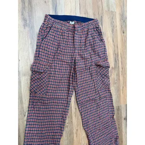Aerie Plaid Pajama Pants Women's Small Red Navy Cotton Viscose Lounge Sleepwear thumbnail 3