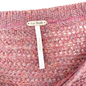 Free People Maroon Wool Linen Mohair Blend Shirt Sz S thumbnail 2