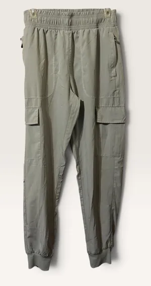 Libin Cargo Jogger Pants Size M Sage Green Hiking Utility Lightweight Stretch thumbnail 1