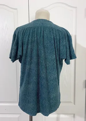 Mauve by Anthropology Button Loose Fit Blouse -‎ sz M thumbnail 1