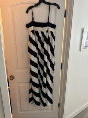 Rosa Clothing Boho Summer Chic Stripes Maxi Dress Large New Spaghetti Strap thumbnail 3