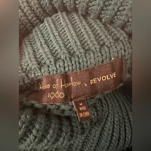 House of Harlow Revolve chunky knit turtleneck sweater oversized M NWOT thumbnail 3