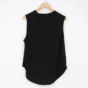 Adidas Tank Top Womens Large Sport Gameday Black Slub Knit Logo Excellent thumbnail 5
