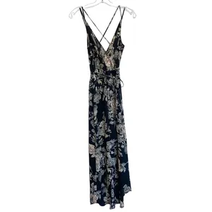ASTR the Label Womens Black Floral High-Low Wrap‎ Dress ADR93361 XS thumbnail 3