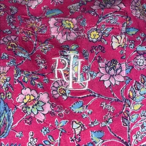 LAUREN RALPH LAUREN medium long sleeve notch collar pajama top black label thumbnail 8