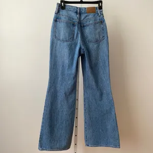 Madewell 25 Blue Baggy Flare Jeans High Rise Wide Leg Denim‎ thumbnail 7