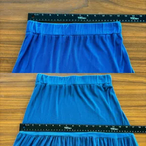 Vintage Y2K Double Take Strapless Dress Small Blue Flowy Summer Soft Romantic thumbnail 7