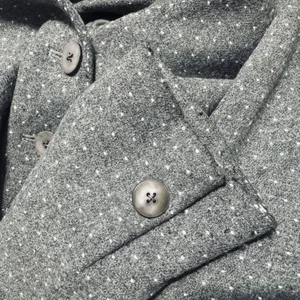 WORTH Grey Wool Blazer Jacket flannel Vintage 90s sz 6 career office classic‎ thumbnail 6