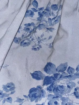 Hollister Blue Floral Puff Sleeve Sundress thumbnail 3