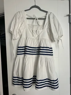 White babydoll dress thumbnail 2