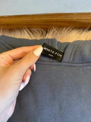 White Fox Boutique Navy Hoodie Blue thumbnail 2