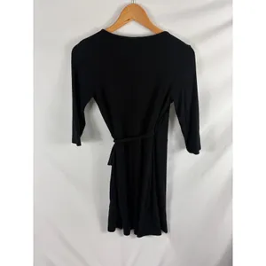 Lulus Black True Wrap Dress Size Small thumbnail 4