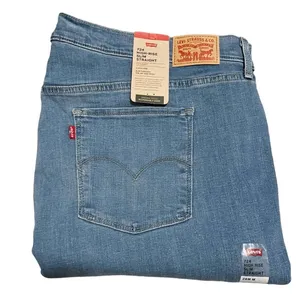 Levi's 724 Jeans Women's Size 26W NWT High Rise Slim Straight Distressed Blue thumbnail 11