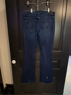 True Religion Women’s Dark Indigo Flare Jeans thumbnail 3