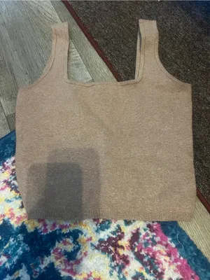 Abercrombie Brown Knit Square-Neck Tank Top thumbnail 3