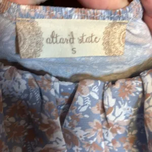 Altar’d State blue/brown top size S BNWT thumbnail 6