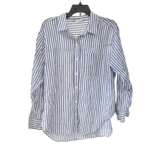 a.n.a Button-Up Blouse Striped Medium Long Sleeve thumbnail 2
