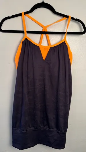 The North Face purple Tank with Bright Orange Straps thumbnail 1
