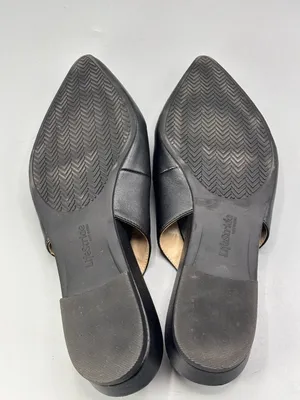 Lifestride with Soft System Percy Slingback Flats Womens Black 10 Pointed Toe thumbnail 6
