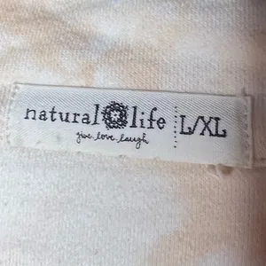 Natural Life Lena Cropped Trucker Sweatshirt Jacket Tie Dye Boho Size L/XL thumbnail 5