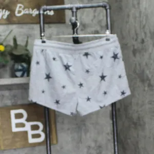NEW Splendid Womens Knit Pajama Lounge Shorts R87D733 Gray Stars XL thumbnail 2