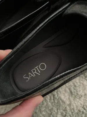 Franco Sarto Chunky Platform Black Patent Leather Loafers Lug Sole thumbnail 3