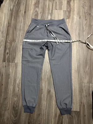 Figs Gray Drawstring Jogger Scrub Pants thumbnail 5
