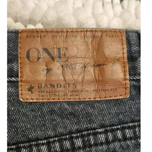 One Teaspoon x Free People Bandits Button Fly Shorts Size 27 thumbnail 5