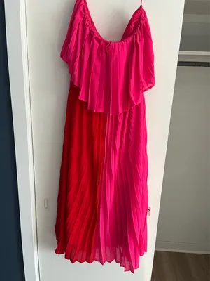 Tiered Pleated Midi Dress by GLAM thumbnail 2
