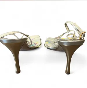Stuart Weitzman ItGirl Gold Iridescent Heel  thumbnail 2