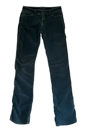 Theory Cotton Blend Green Velvet Skinny Womens Pants SZ 2 thumbnail 1