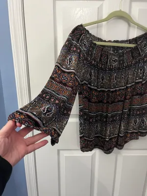 Living Doll Size Large Boho 3/4 Sleeve Top thumbnail 3