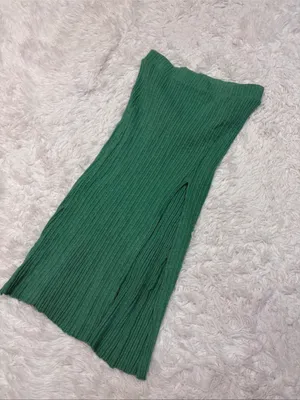 Urban outfitters green midi skirt thumbnail 1