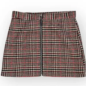 Forever 21 Plaid Flannel Mini Skirt Size 29 Multicolor Short Zip Up thumbnail 1