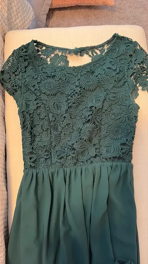 Lulus Maxi Dress Emerald Green thumbnail 3