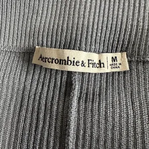 Abercrombie &‎ Fitch Ribbed Kick Flare Leggings High Waist Split Hem Blue Medium thumbnail 6