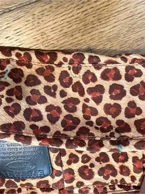 Y2K Brighton Black Crossbody Bag with Gold Hardware and leather/ leopard design thumbnail 15