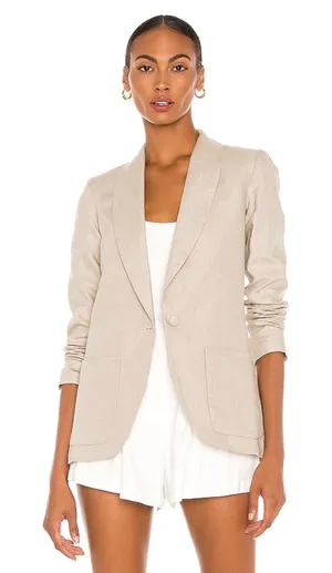 Amanda Uprichard linen blazer in size M - worn once! thumbnail 1