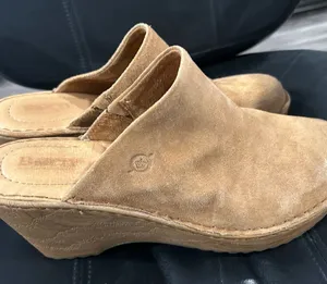 Born women’s Light Brown Suede Loafers Tan Size 10 thumbnail 1