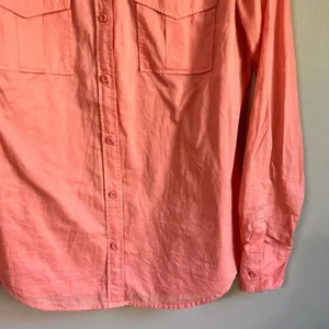 Loft small long sleeve‎ peach blouse thumbnail 4