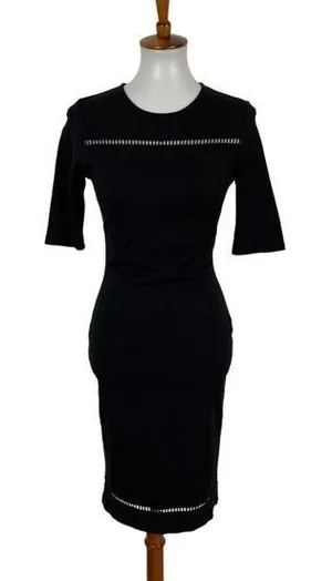 Lulus Dress Medium Black Bodycon Party Elegant‎ Cocktail Date Night thumbnail 1