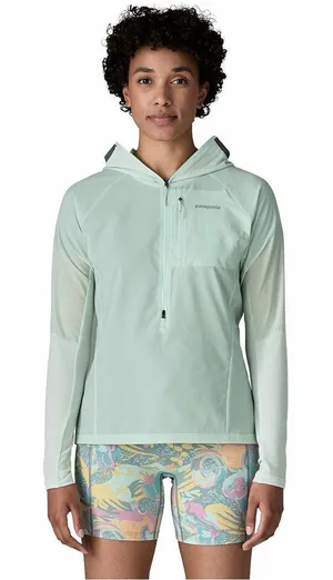Patagonia Women’s Airshed Pro Pullover Jacket Super Lightweight in Wispy Green L thumbnail 1