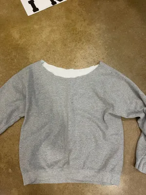 off the shoulder sweatshirt Gray Size M thumbnail 2