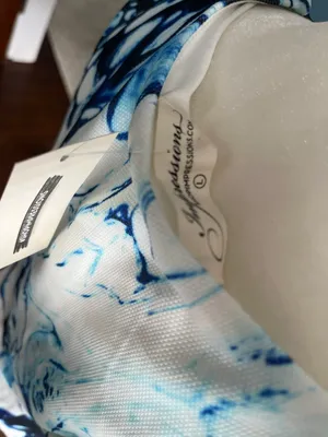 NWT! Tie dye Shift Dress Blue Size L thumbnail 3