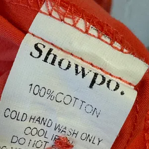Showpo‎ Women's Orange Oversized Cotton Button Down Shirt Long Sleeve Size US 10 thumbnail 7